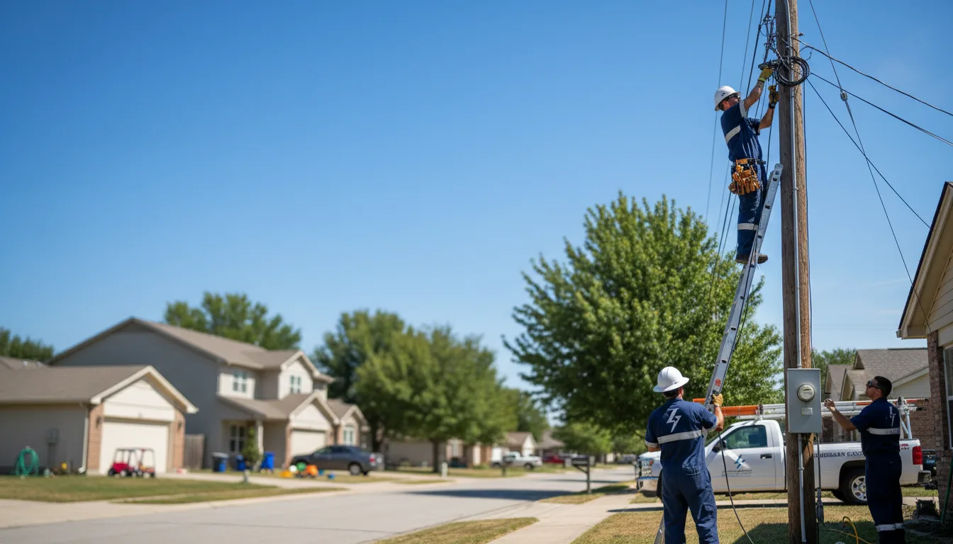 Residential electrician providing installation services in Hanover, MN